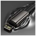Cabo USB-C / Lightning Baseus Tungsten Gold 20W - 1m - Preto