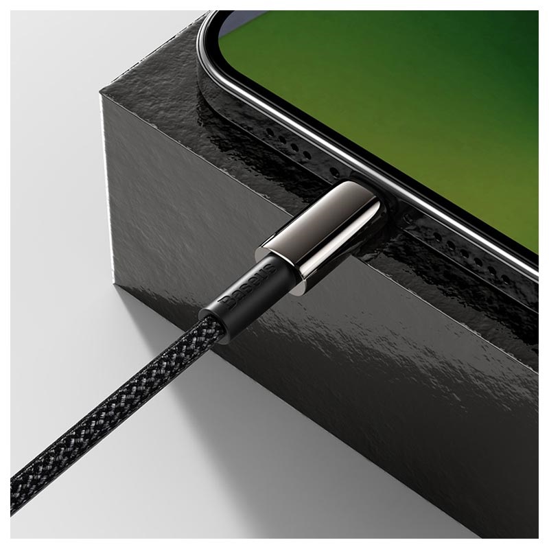 Cabo USB C Lightning Baseus Tungsten Gold 20W 2m Embalagem Aberta 