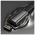 Cabo USB-C / Lightning Baseus Tungsten Gold 20W - 2m - Preto