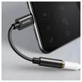 Cabo Adaptador Som CAHUB-EZ0G Baseus USB-C / 3.5mm - Cinzento Escuro
