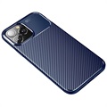 Capa de Fibra de Carbono Beetle para iPhone 14 Pro Max - Azul