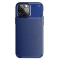 Capa de Fibra de Carbono Beetle para iPhone 14 Pro - Azul