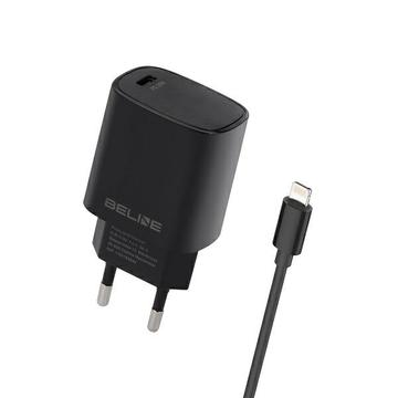Carregador Lightning Beline PD 3.0 20W - iPhone 14/13/12/X/iPad Pro - Preto