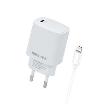 Carregador Lightning Beline PD 3.0 20W - iPhone 14/13/12/X/iPad Pro - Branco