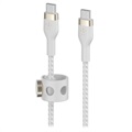 Cabo USB-C / USB-C Belkin BoostCharge Pro Flex 60W - 3m - Branco