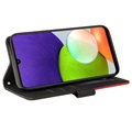 Bolsa tipo Carteira Bi-Color Serie Samsung Galaxy A22 4G - Preta