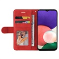 Bolsa tipo Carteira Bi-Color Series para Samsung Galaxy A22 5G, Galaxy F42 5G - Vermelho