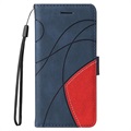 Bolsa Tipo Carteira Bi-Color Series Samsung Galaxy A42 5G - Azul