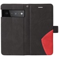 Bolsa tipo Carteira Bi-Color Series para Google Pixel 6 - Preto