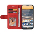Bolsa tipo Carteira Bi-Color Series para Nokia 5.3 - Vermelho