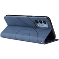 Bolsa tipo Carteira Bi-Color Series para OnePlus Nord N200 5G - Azul