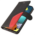 Bolsa tipo Carteira Bi-Color Series para Samsung Galaxy A51 - Preto