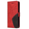 Bolsa Tipo Carteira Bi-Color Series Samsung Galaxy A52 5G, Galaxy A52s - Vermelho