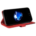 Bolsa tipo Carteira Bi-Color Series para iPhone 7/8/SE (2020)/SE (2022) - Vermelho