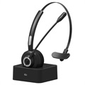 Auricular Bluetooth com Microfone e Base de Carregamento M97 - Preto