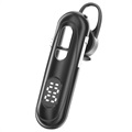 Auricular Bluetooth com Microfone e Display LCD - Preto