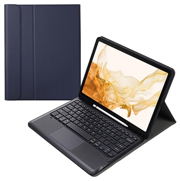 Bolsa com Teclado Bluetooth para Samsung Galaxy Tab S8+ - Azul