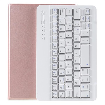 Bolsa com Teclado Bluetooth para iPad Mini (2021) - Cor-de-Rosa Dourado