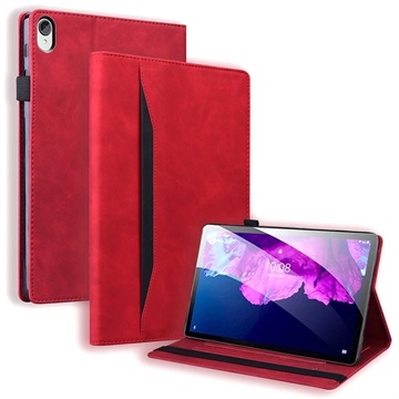 Bolsa Inteligente tipo Fólio Business Style para Lenovo Tab P11 - Vermelho