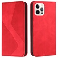 Bolsa Tipo Carteira da Business Style para iPhone 13 Pro Max - Vermelho