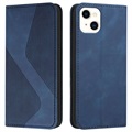 Bolsa Tipo Carteira da Business Style para iPhone 13 - Azul
