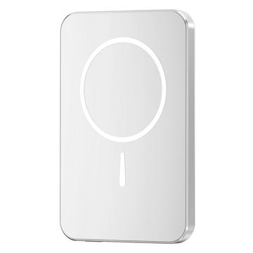 C10 Banco de potência portátil sem fios magnético de 15W 5000mAh - Prata