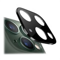 Protetor de Câmera em Metal e Vidro Temperado para iPhone 11 Pro/11 Pro Max - Preto