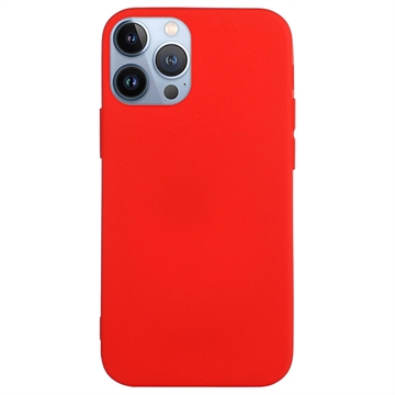 Capa de TPU Candy Color para iPhone 14 Pro - Vermelho