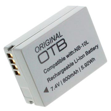 Bateria Canon NB-10L - PowerShot G3 X, G1 X, SX60 HS - 800mAh