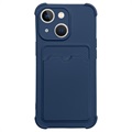 Capa em Silicione Card Armor Series para iPhone 13 Mini - Azul Marinho