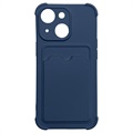 Capa em Silicione Card Armor Series para iPhone 13 Mini - Azul Marinho