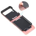 Bolsa Tipo Carteira Card Series para Samsung Galaxy Z Flip4 5G - Cor-de-rosa