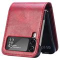 Bolsa Tipo Carteira Card Series para Samsung Galaxy Z Flip4 5G - Vermelho