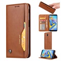 Capa tipo Carteira Card Set Series para Samsung Galaxy J6+ - Castanho