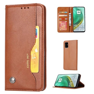 Capa tipo Carteira Card Set Series para Xiaomi Mi 10T 5G/10T Pro 5G - Castanho