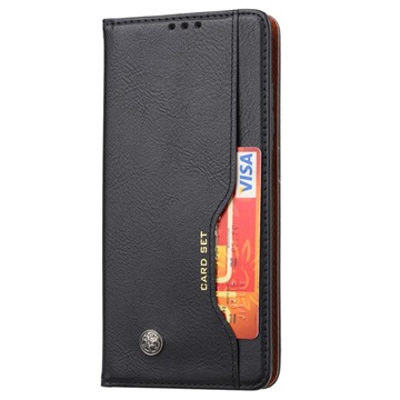 Bolsa Tipo Carteira da Série Card Set para Xiaomi Poco X3 NFC - Preto
