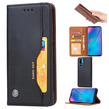 Bolsa Tipo Carteira Card Set para Huawei P30 Pro - Preto