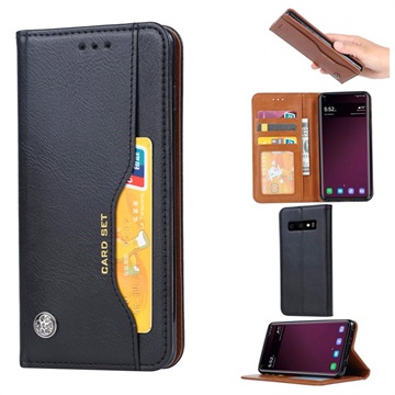Bolsa tipo Carteira Card Set Series para Samsung Galaxy S10e - Preto