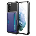 Capa Híbrida com Porta-Cartões Samsung Galaxy S21 5G - Azul