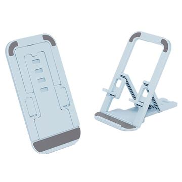 Suporte dobrável para telefone estilo cartão - Azul