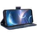 Bolsa Tipo Carteira Cardholder para HTC Desire 22 Pro - Azul