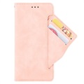 Bolsa Tipo Carteira Cardholder para Honor X40i - Cor-de-Rosa