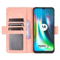 Bolsa tipo Carteira Cardholder para Motorola Moto E7 Plus - Cor-de-Rosa