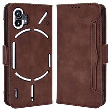Bolsa Tipo Carteira Cardholder para Nothing Phone (1) - Castanho