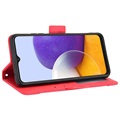 Bolsa tipo Carteira Cardholder para Samsung Galaxy A22 5G, Galaxy F42 5G - Vermelho