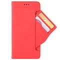 Bolsa tipo Carteira Cardholder para Samsung Galaxy A22 5G, Galaxy F42 5G - Vermelho