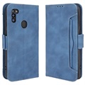 Bolsa Tipo Carteira Cardholder para Samsung Galaxy M21 2021 - Azul
