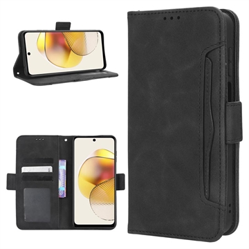 Bolsa Tipo Carteira Cardholder para Motorola Moto G73 - Preto