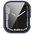 Caixa de Vidro Temperado para Apple Watch Series 7 - 41mm - Azul