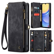 Bolsa tipo Carteira 2-em-1 Caseme 008 Multifuncional para Samsung Galaxy A16 5G - Preto